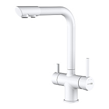 Смеситель WasserKRAFT A8357 для кухонной мойки, белый