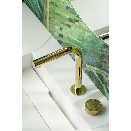 Смеситель Boheme Tech 158-G для раковины, автоматический, золото