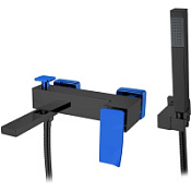 Смеситель Boheme Q 143-BUW.2 для ванны, черный/синий