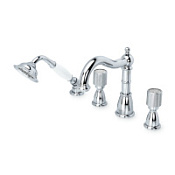 Смеситель Boheme Royal Cristal 396-Royal/CRST на борт ванны, хром