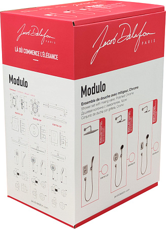 Душевой комплект Jacob Delafon Modulo E30759-CP хром