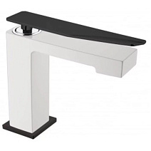 Смеситель Boheme Q 141-WB.2 для раковины, белый/черный