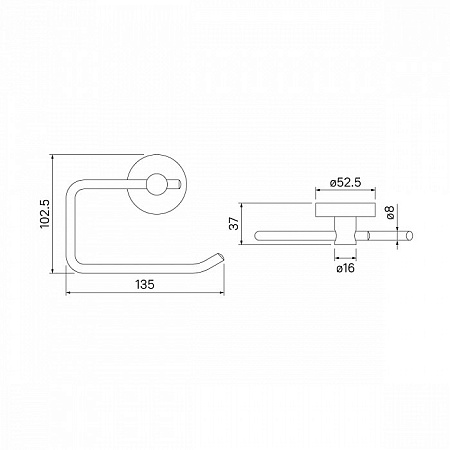 Держатель туалетной бумаги IDDIS Sena SENSS00i43 хром