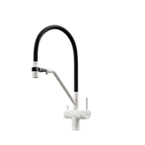 Смеситель для кухонной мойки Sancos Dora SC4003GR белый гранит/черный