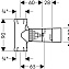 Скрытая часть Hansgrohe 15970180 для запорного вентиля - фото 2