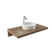 Столешница Ravak L X000000838 120 с раковиной Moon 1 орех