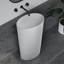 Раковина отдельностоящая ABBER Stein AS2504-H белый матовый