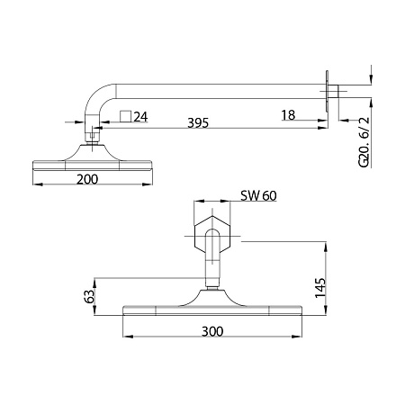 Смеситель  Lemark Prizma LM3922C для ванны с душем