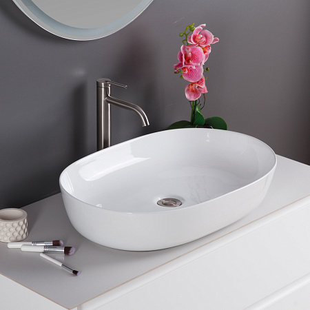 Раковина накладная BelBagno BB1348 42x61x14 белый