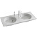Раковина Jacob Delafon Odeon Rive Gauche EXAT112-Z-00 120х50
