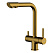Смеситель WasserKRAFT A8387 для кухонной мойки, матовое золото