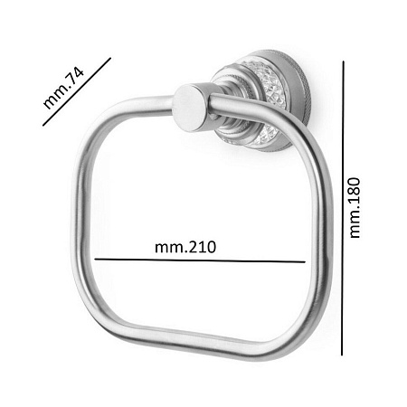 Полотенцедержатель Boheme Aura 10245-G кольцо, золото