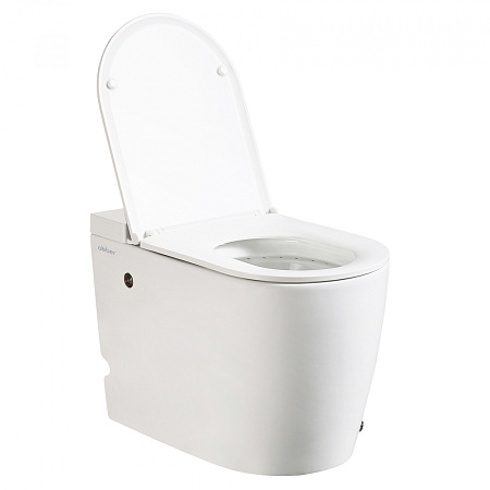 Унитаз приставной ABBER Bequem AC1114P с импульсным смывом, белый