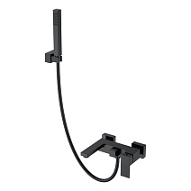 Смеситель Boheme Qubic 473-B для ванны с душем, черный