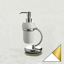 Дозатор для жидкого мыла Stil Haus Giunone G720(04) белый/золото