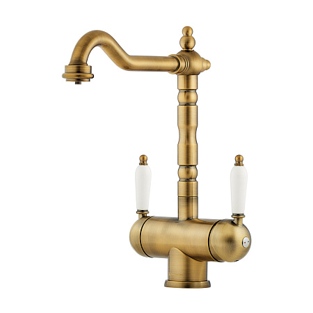 Смеситель Omoikiri Amagasaki-AB 4994292 для кухонной мойки, античная латунь