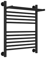 Полотенцесушитель водяной Сунержа Богема+ с 1 полкой 31-0223-6050 600x500 черный матовый