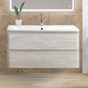 Тумба под раковину BelBagno Albano ALBANO-1000-2C-SO-RVB 100 подвесная, Rovere Vintage Bianco