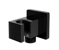 Шланговое подключение WasserKRAFT A185 с держателем черный глянец