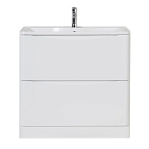 Тумба с раковиной  BelBagno Acqua ACQUA-800-2C-PIA-BL 80 напольная, bianco lucido