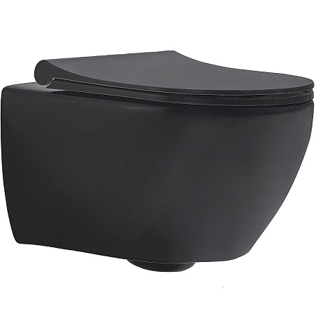 Унитаз подвесной beWash Bogen 88303670 с системой микролифт, черный матовый