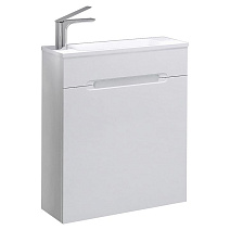 Тумба с раковиной Jorno Modul Mol.01.60/P/W/JR 60 подвесная, белая