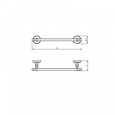 Полотенцедержатель Migliore Mirella 17183 бронза