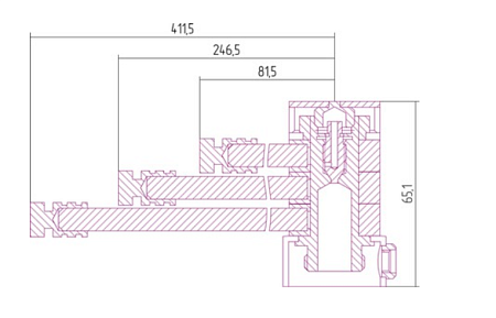 Вешалка Сунержа Веер-КВ 00-2002-0075 для водяных, без покрытия