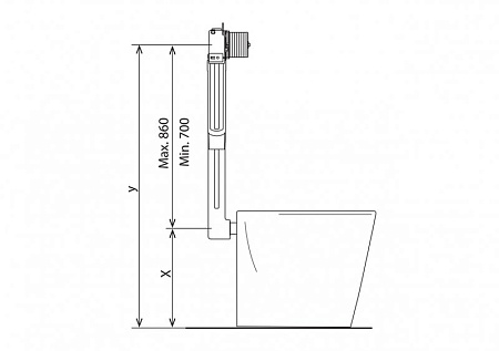 Бачок скрытого монтажа BelBagno BB025-CS
