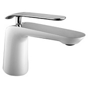 Смеситель Lemark Melange LM4906CW для раковины, хром/белый