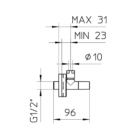 Комплект вентилей Palazzani 12622149 нержавеющая сталь