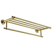 Полка Migliore Mirella 17330 с полотенцедержателем, золото Полка Migliore Mirella 17330 с полотенцедержателем, золото