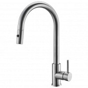 Смеситель BelBagno BB-LAM31B-IN для кухонной мойки, с выдвижным изливом, сатин Смеситель BelBagno BB-LAM31B-IN для кухонной мойки, с выдвижным изливом, сатин