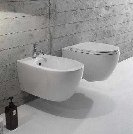 Чаша для унитаза подвесного  Globo 4all MDS04BI белый