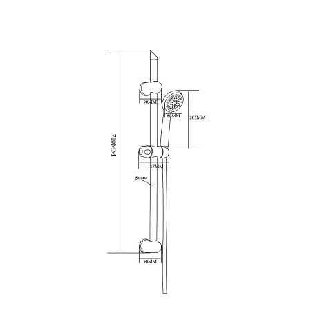 Душевой гарнитур OneLife OL11b черный