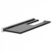 Держатель туалетной бумаги Keuco Edition 90 Square 19173018000 с полкой хром/дымчатое стекло