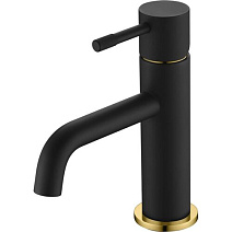 Смеситель Boheme Uno 466-BG для биде, черный/золото