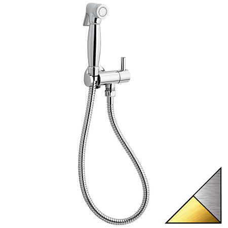 Гигиенический душ Emmevi 132/CO с запорным вентилем, хром/золото