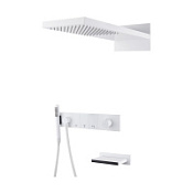 Душевой комплект Boheme Zodiac 132-2-MW для душа, с изливом, белый матовый