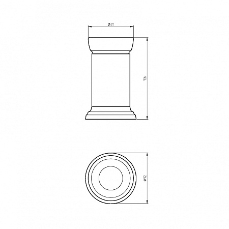 Стакан Migliore Mirella 17226 настольный, хром