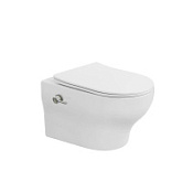 Унитаз подвесной Boheme Fiore 978-SET-2-W с функцией биде, белый