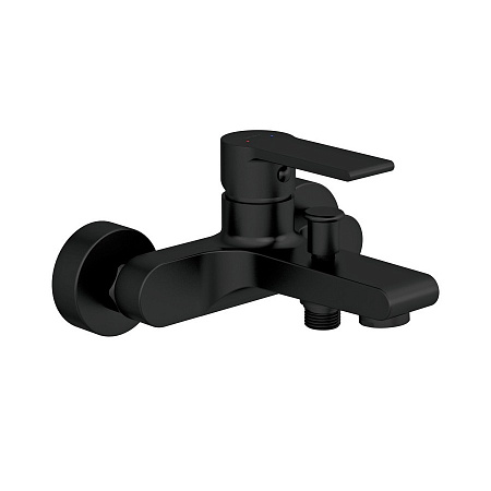 Смеситель Cersanit Brasko Black 63108 для ванны с душем, черный