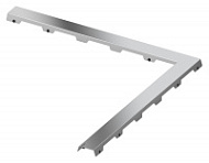 Решетка Tece TECEdrainline Steel II 610982 90х90 угловая, нержавеющая сталь глянцевая