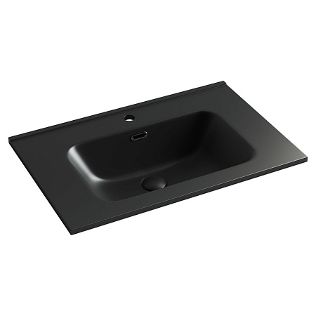Раковина накладная Ceramicanova Element CN7007MB 71x46.5x18 черный матовый