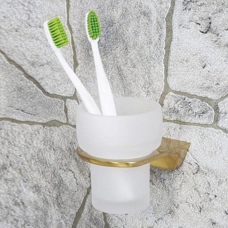 Стакан WasserKRAFT Aisch K-5928 матовое золото