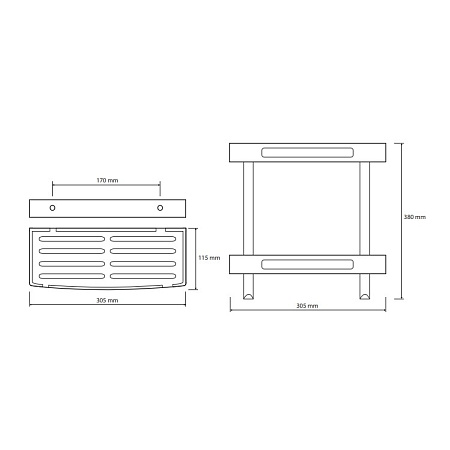 Мыльница Bemeta Cytro 102308241 двойной
