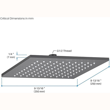 Верхний душ Aquatek AQ2076MB черный матовый