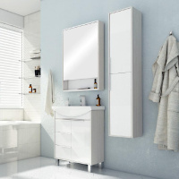 Мебель для ванной Aquaton Рико 1A213301RIB90 65 белый/ясень фабрик