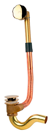 Слив-перелив Timo 8004/17 для ванны, золото матовое