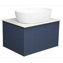 Тумба с раковиной La Fenice Terra FNC-01-TER-BG-80 Blu Grigio, столешница Gray Structural